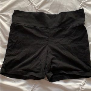 black cotton shorts